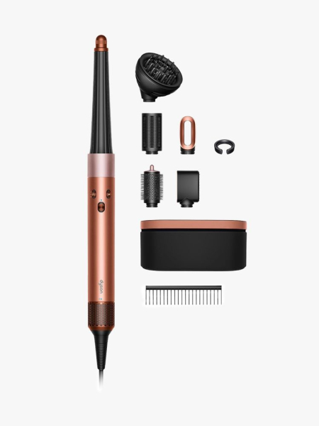 Dyson Airwrap i.d. Multi-Styler and Dryer Curly + Coily in branded components on a light gray background