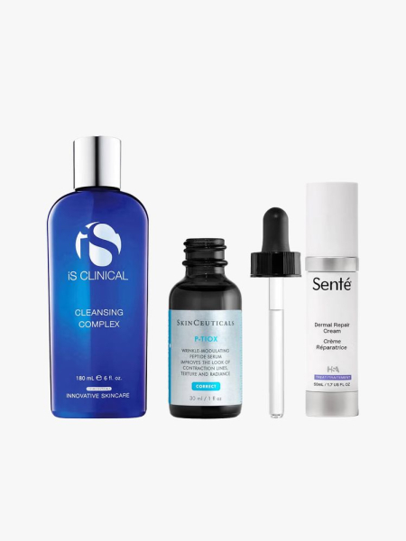 Post Procedure Bundle: Neurotoxins in branded components on a light gray background